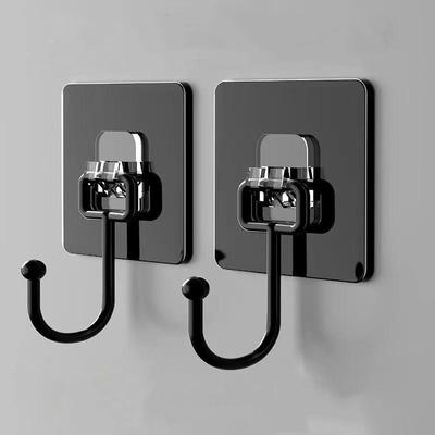Big Size Hooks Heavy Duty 22 Lbs Waterproof Adhesive Wall Hooks Nail-Free Transparent Waterproof Hooks for Kitchen Bathroom