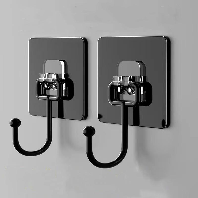 5Pcs/set Hooks Heavy Waterproof Adhesive Wall Hooks Nail-Free Transparent Waterproof Hooks for Kitchen Bathroom