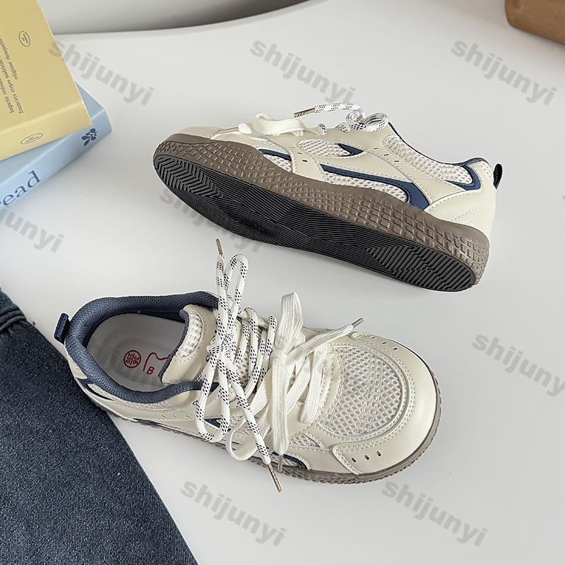 Fashion Women's Sneakers Summer Breathable Mesh Lightweight Hiking Shoes Fashion Cross Tied Comfortable Casual Flat Shoes Zapatos Mujer