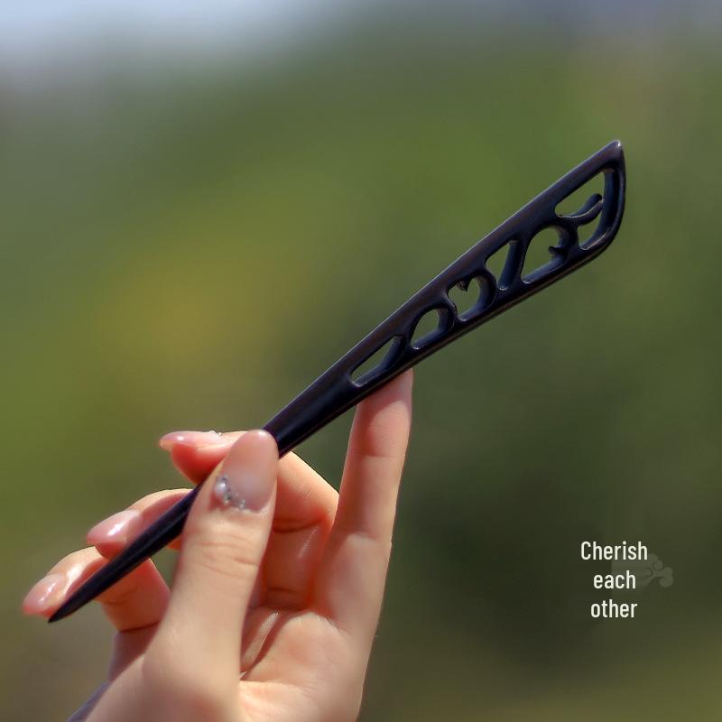 Fermacapelli Serpente Lin Spirit 2025: Nuovo Accessorio per Capelli Legno di Sandalo per Acconciature Raccolte in Stile Antico