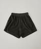 LADY VOLUME Terry Banding Shorts_Charcoal