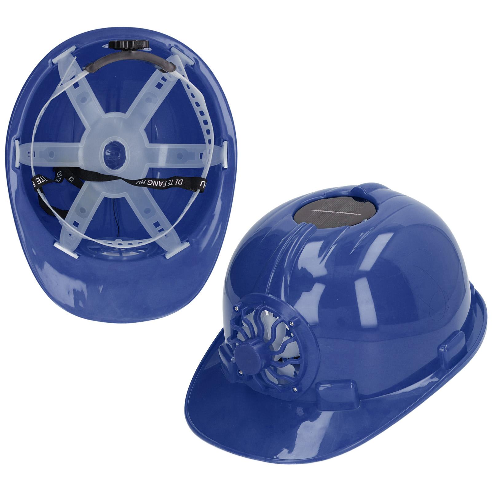 

Hard Hat with Solar Fan Plastic Ventilated Helmet Breathable Hard with Removable Lining for Outdoor Working Construction