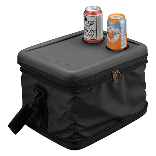 Captain Stag (CAPTAIN STAG) Super Cold Cooler Bag, 12L Capacity, Foldable, Matte Black, UE-643