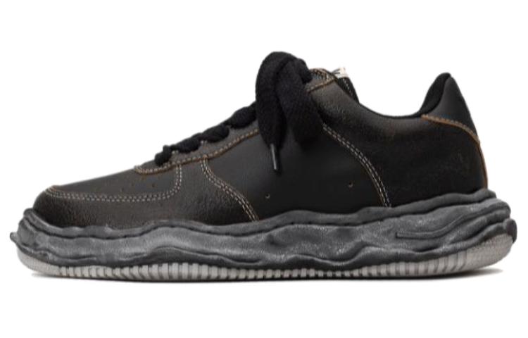 Heren Sneakers Maison Mihara Yasuhiro Wayne Low 'Cracking Leather - Wit' 36 black