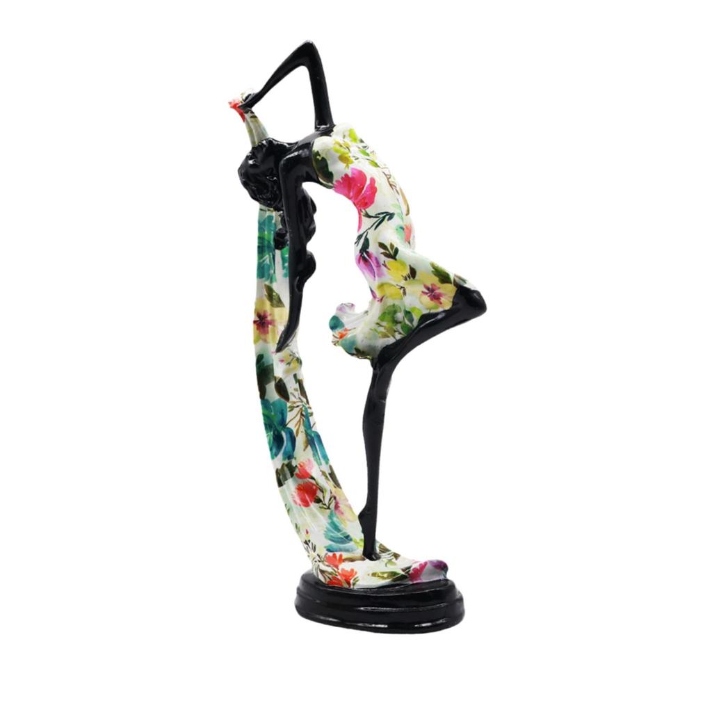 Yoga Girl Statue Creative Simple Collectible Figure Sculpture Modern Statue for Entrance Table Centerpiece Bedroom Office Shelf