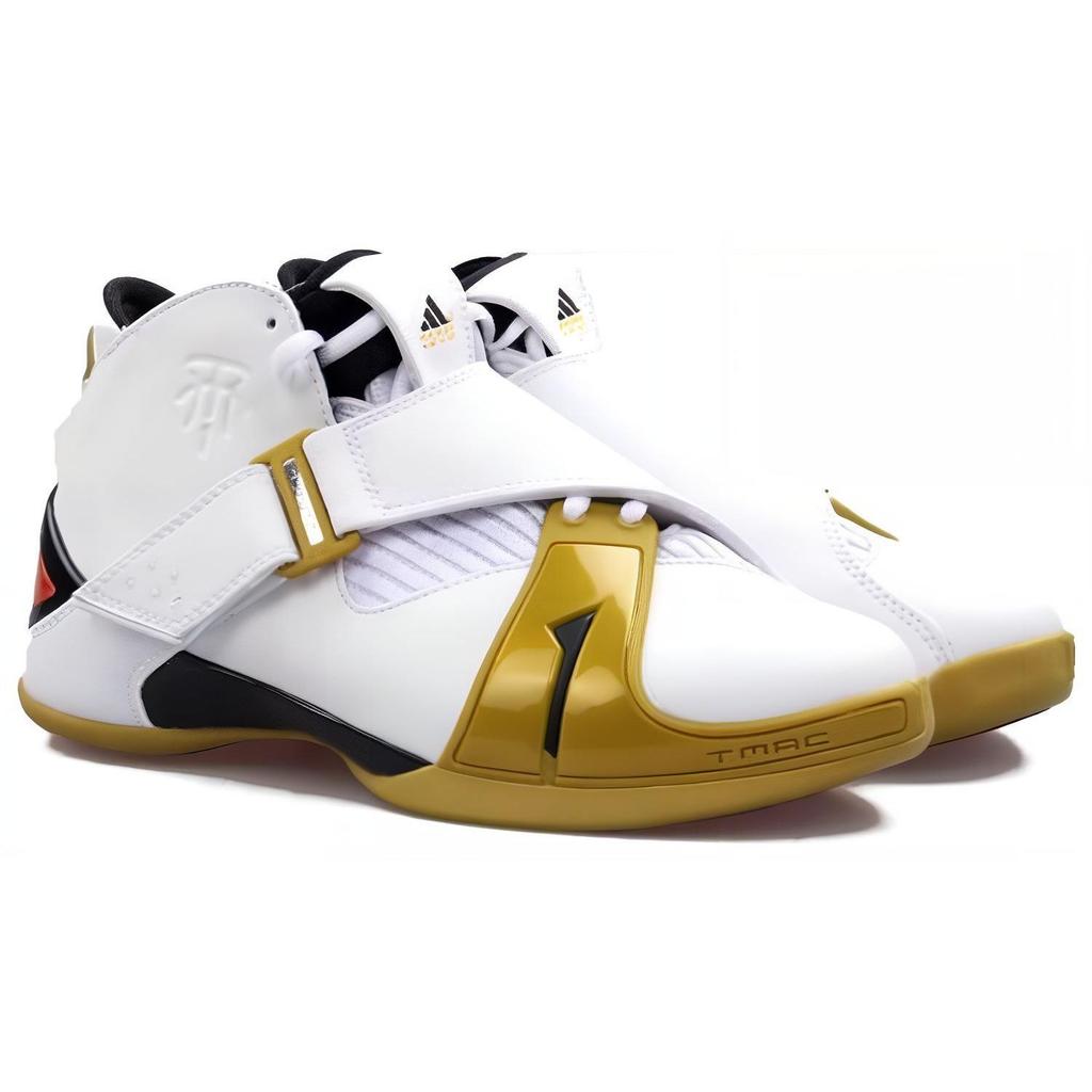 Adidas T Mac 5 Versatile Non-Slip Lightweight Mid-Top Basketball Shoes Men Sneakers White Platinum Q16192