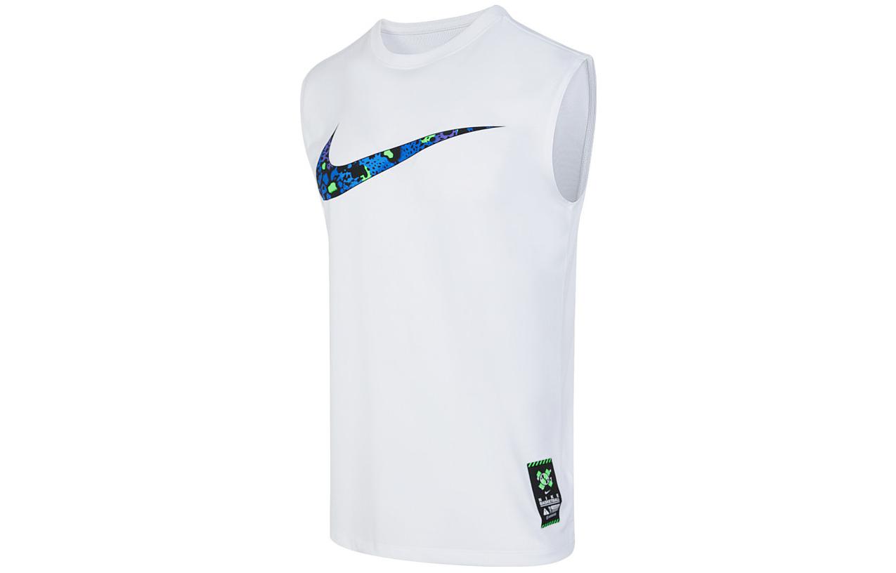 Мужские майки Nike Белые С круглым вырезом Умеренный прямой крой FQ0357-100 M