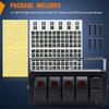 4 Gang Rocker Switch Box, 24V PD Type C and QC 3.0 USB