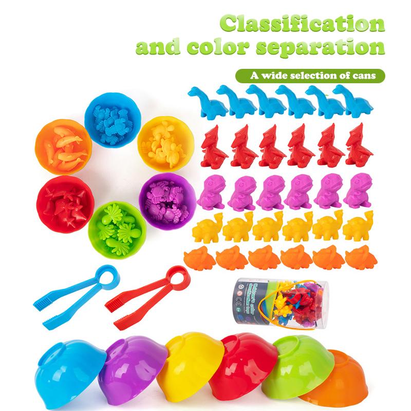 Animal Series Children's Early Education Enlightenment Counting Toys Teaching Aids Family Cognitive Classification Toys