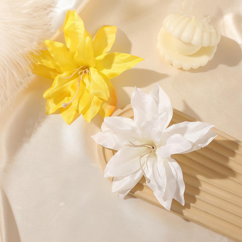 10pcs Sweet Vacation Style Flower Hair Clips Summer Beach Flower Clips Beach Photography Hair Accessories for Women