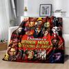 Horror movie Cult of Chucky Flange Warm blanket Soft and comfortable blanket picnic bed linings birthday gift