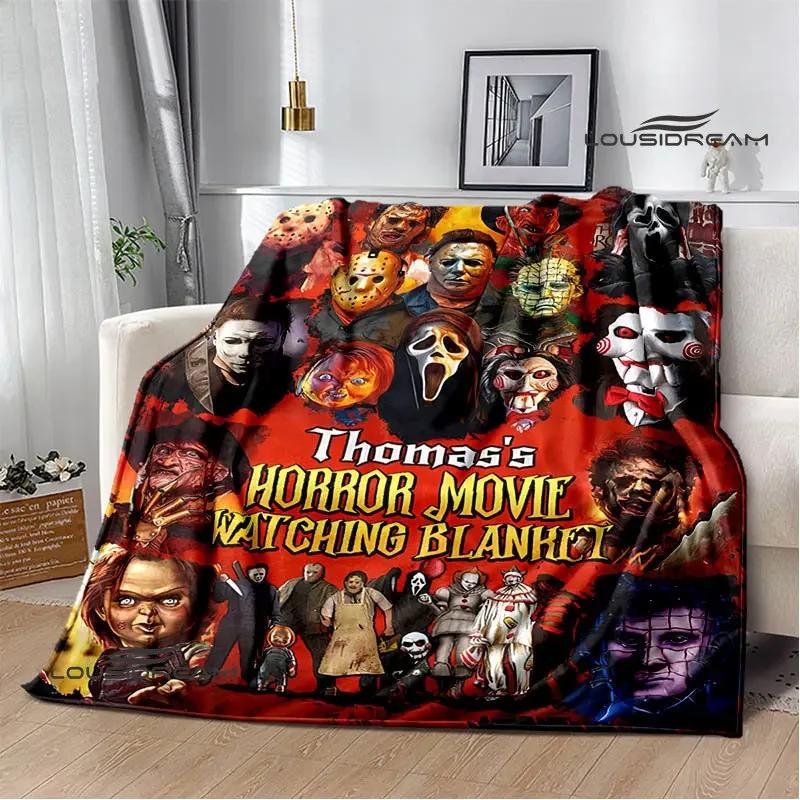 Horror movie Cult of Chucky Flange Warm blanket Soft and comfortable blanket picnic bed linings birthday gift
