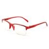 Fashion half frame high definition anti-blue reading glasses men in the elderly classic simple wear comfortable reading glasses