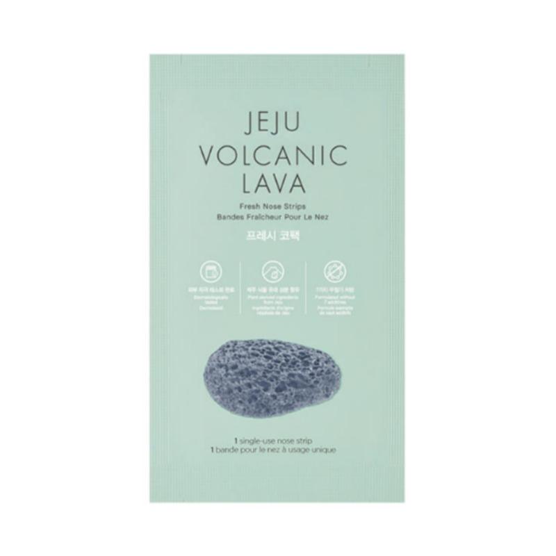 THE FACE SHOP Jeju Volcanic Lava Fresh Nose Pack 14 Sheets