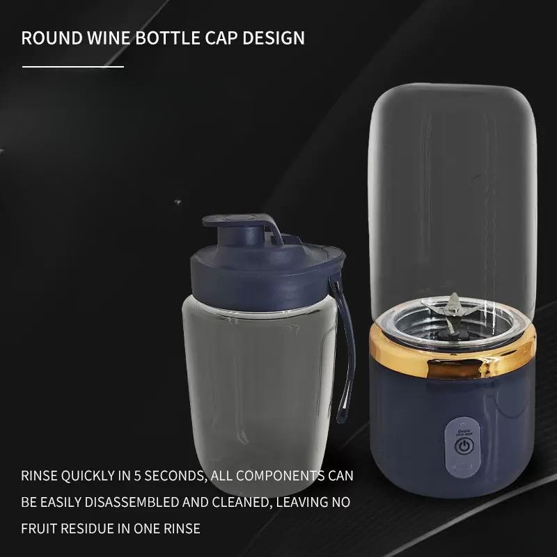 JOYBLISS Electric Juicer Cup with 2 Cups For Travel Portable Juicer Mixer Usb Charge Fresh Fruit Juice Personal Blender Smoothie