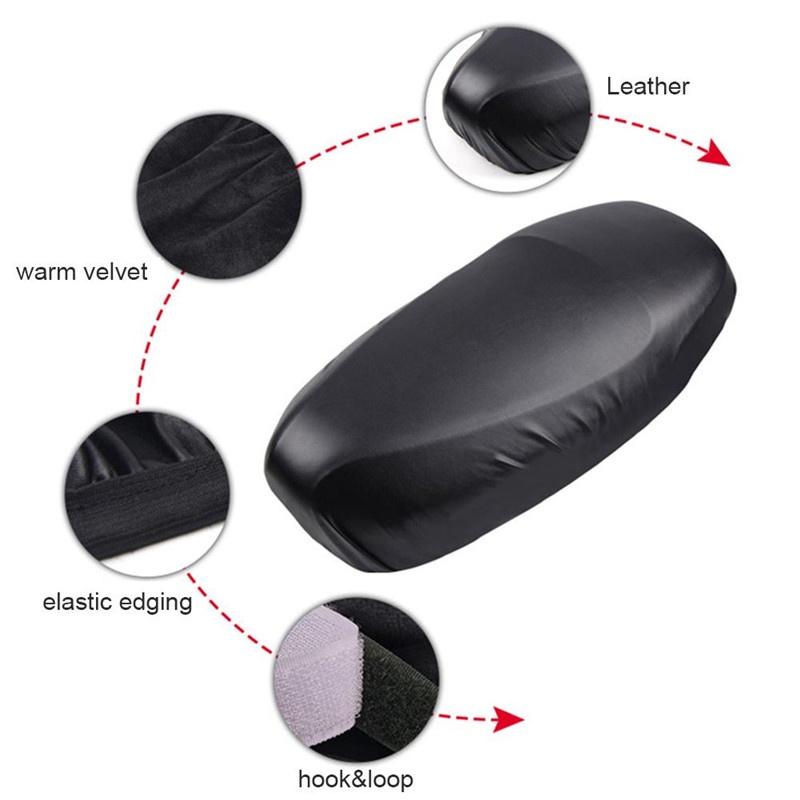 Motorcycle Scooter Seat Cover For Yadea Aima Universal Motorbike Seat Cover Breathable Pu Scooter Seat Rain Prrotector Cover 1PCS