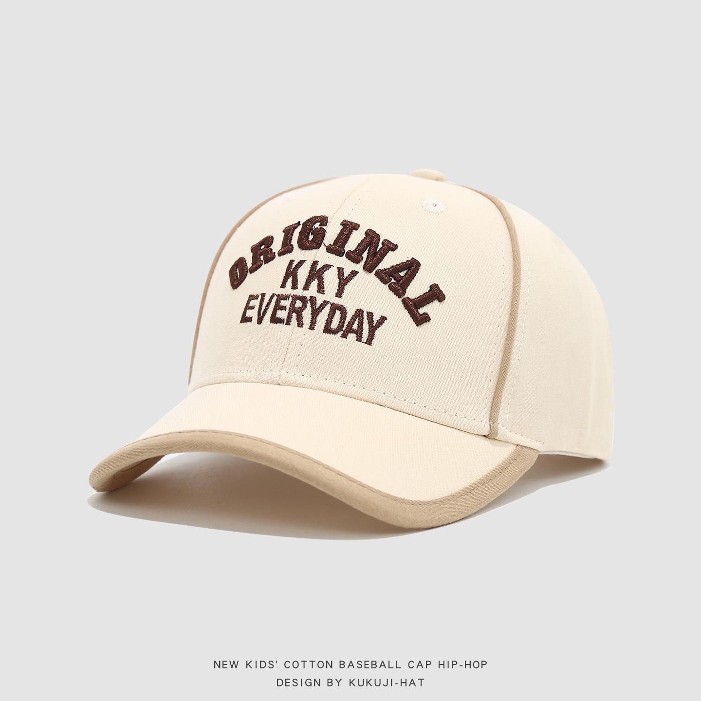 

MiniAinis Boys Baseball Hat 50cm Girls Adjustable Cotton Hats Children Sun Cap Spring Summer Letter Embroidery Outdoor Caps 50CM