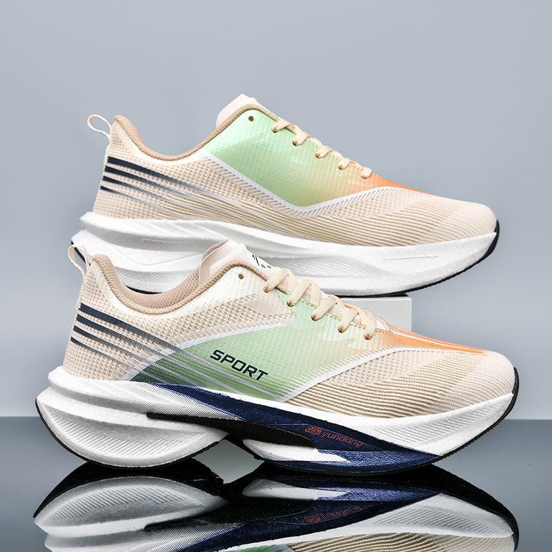 

2025 новые родительско-детские мужские и женские одинаковые кроссовки, настоящие взрывные кроссовки для бега с карбоновой подошвой, повседневные модные универсальные для выхода на улицу 33 бежевый