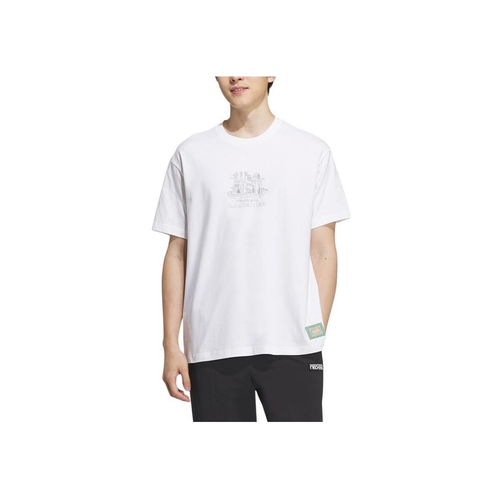 Adidas Neo City Escape Graphic Print Sports Tee Unisex Tops White IA6851