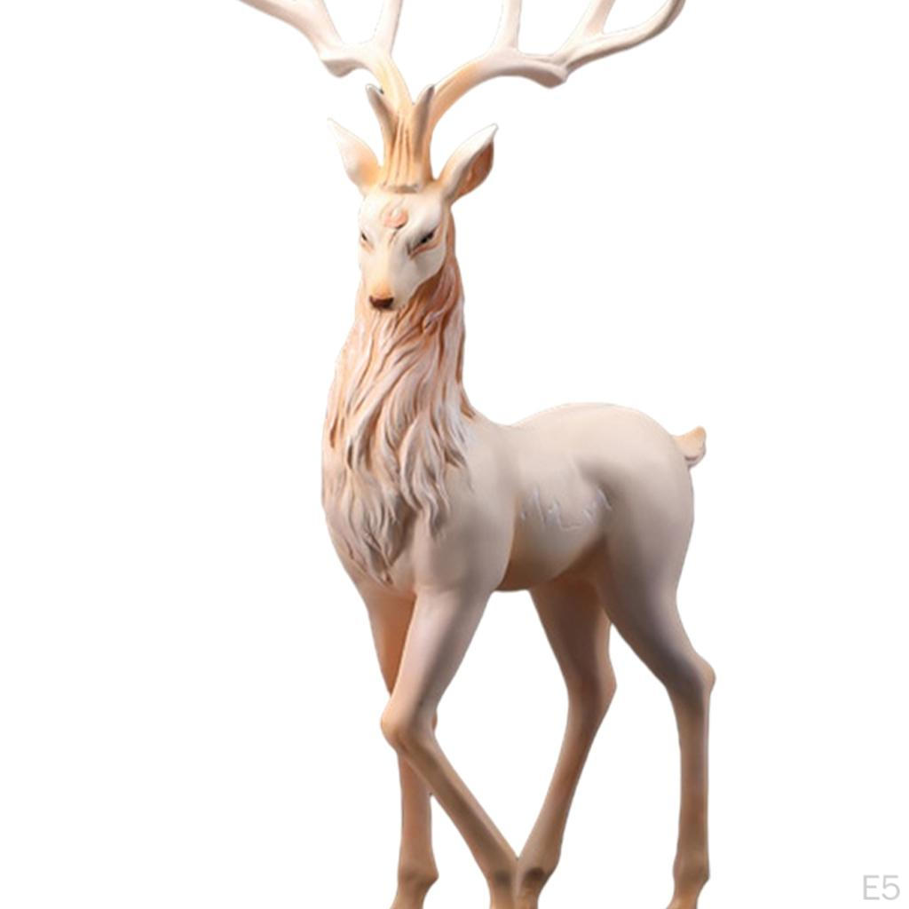 Creative Reindeer Ornaments Collectible Light Luxury Modern Deer Decoration for Shelf Gifts Home