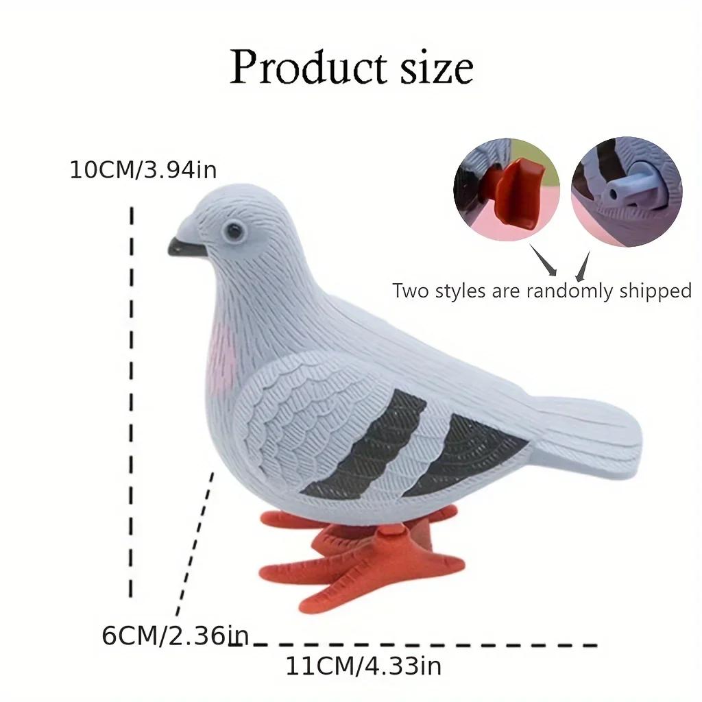 1PC Wind Up Jump Toys, Cute Clockwork Jumping Pigeon, Wind Up Simulation Animal, Jumping Animal Wind Up Toy