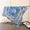 Luxury Horse Lightweight Faux Silk Printed 70cm Small Square Scarf Shawl Neck Scarf High-End Fashion Neck Head Wrap Scarf