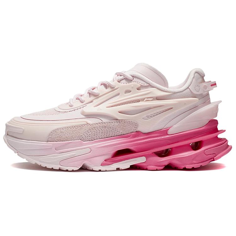 

Новые LiNing CF Xingshan Версия 2 Противоскользящие и износостойкие Легкие Кроссовки с низким верхом Повседневные Женские Светло-розовые AGLR308-2 36