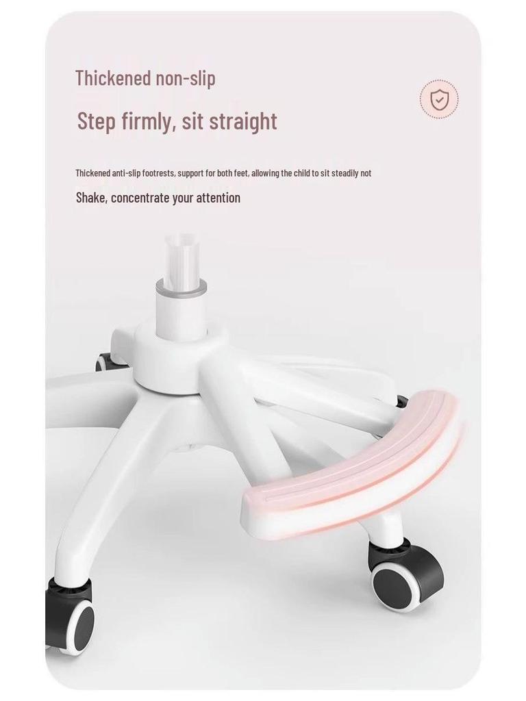 Adjustable Children's Study Chair: Ergonomic Seat for Comfortable Homework and Long Study Sessions.