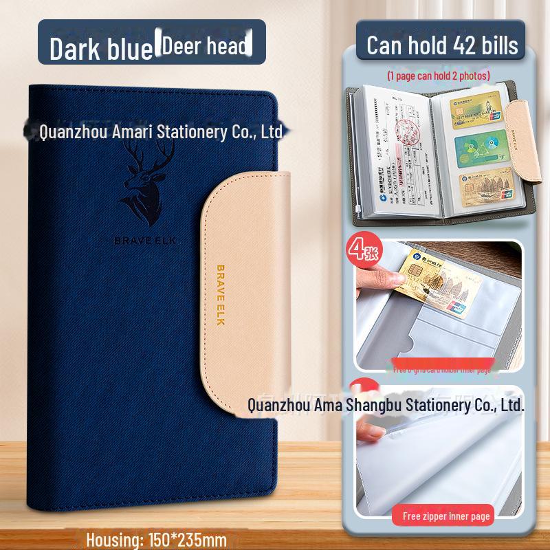 

Многофункциональная книга для хранения банковских депозитов и чеков с большой емкостью