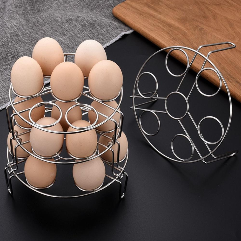 Durable Kitchen Stackable Heat Resistant Trivet Stand Egg Steamer Rack Holder Steaming Tray