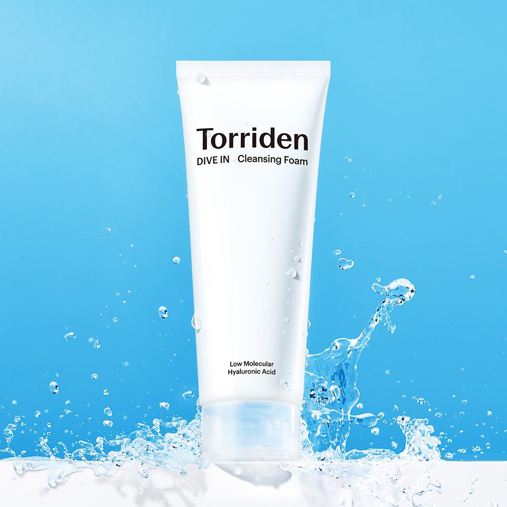TORRIDEN Dive-In Low Molecular Hyaluronic Acid Cleansing Foam 150ml – Mild Foam Cleanser, Hydration Care, Korean