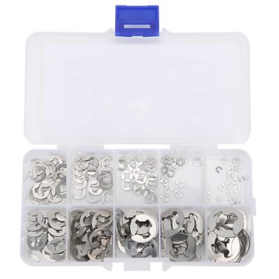 200 Stück Sicherungsring-Set 304 Edelstahl E-Clip Sicherungsringe Industriebedarf M1.5?M10