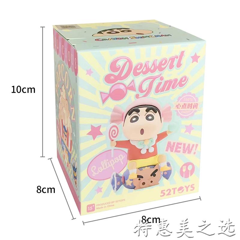 52TOYS Crayon Shin Chan Blind Box Snack Time Series Authentic Figurine Doll Desktop Ornament Gift For Anime Lovers Birthday Gift