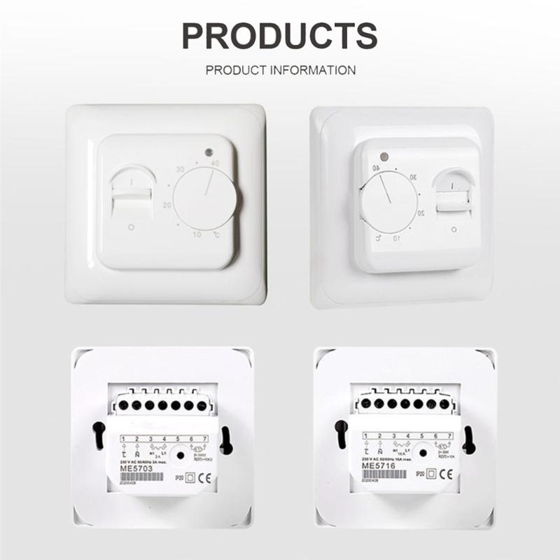 Electric Water Warm Temperature Controller Thermostat Line Voltage Thermostat