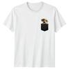 Welpe in der Tasche Hunde Tiere Unisex T-Shirt Unisex Tee Grafik Unisex Top