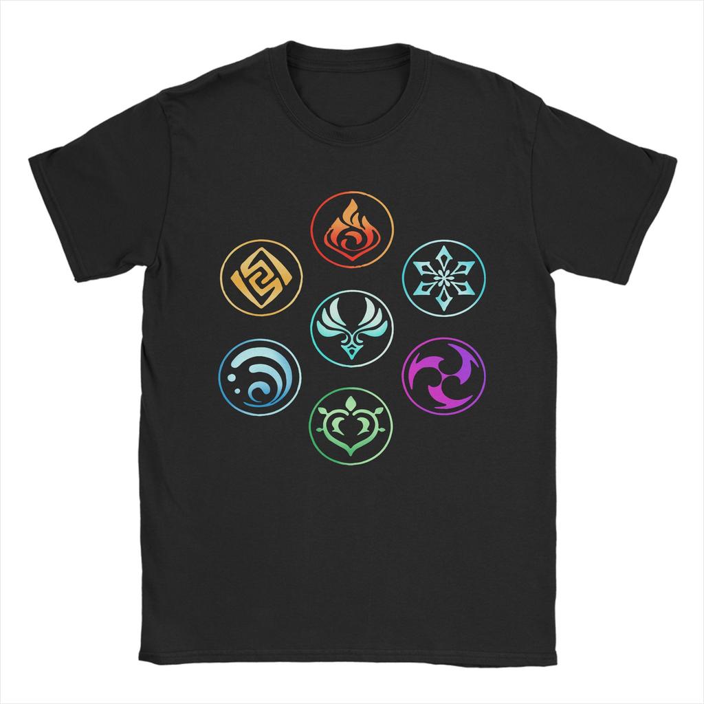 Unisex Unisex TShirt Tartaglia Wide Face Meme Genshin Impact Vintage Pure Cotton Tee Shirt Anime Game T Shirts Tops Plus Size