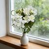 Artificial Hydrangeas Flower Real Touch Fake Hydrangeas Bouquet with Stem for Home Table Centerpiece Wedding Baby Shower Birthday Party Decoration