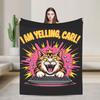 Dungeon Crawler Carl I am Yelling Carl Flannel Blanket Winter Super Warm Throw Blanket for Child Living Room Sofa Bed Cover