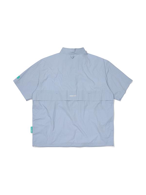 Bbc Earth Patch Pocket Short Sleeve Anorak_Sky
