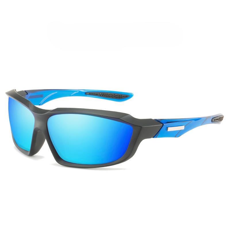 

ReyDix Унисекс Стильные красочные солнцезащитные очки для езды на велосипеде на открытом воздухе, для туризма и рыбалки, UV400 синий