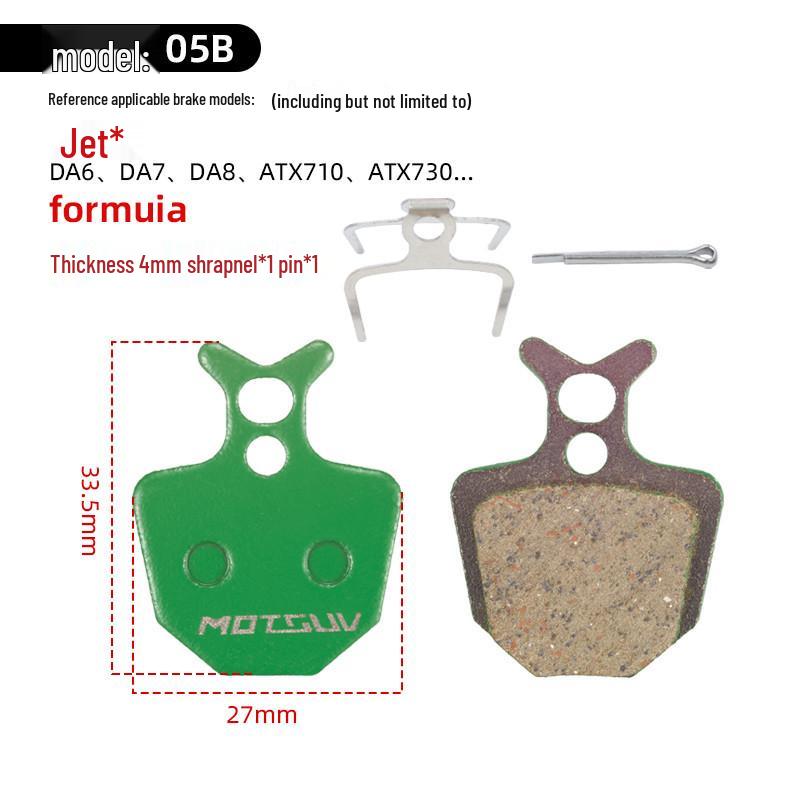 Hydraulic Disc Brake Ceramic Pads for Mountain Bikes
