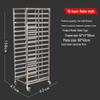 Stainless Steel Baking Pan Shelf Cart with Racks for Cakes, Bread, and Refrigerator Trays