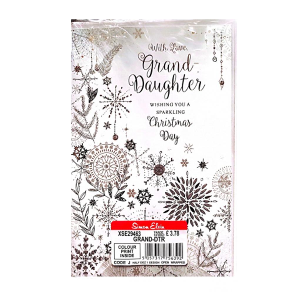 Simon Elvin With Love Grand And Daughter Christmas Card (Pack of 6)