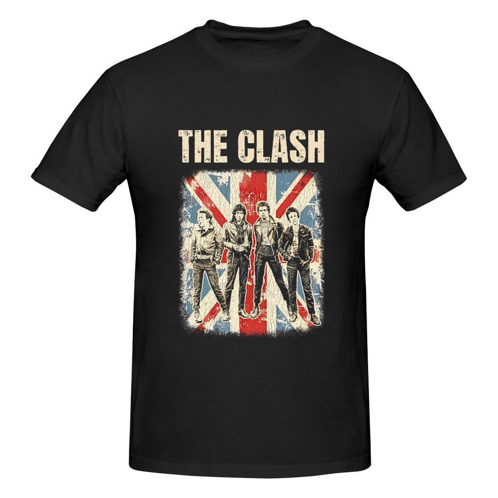 Vintage The Clash Japanese Style Tshirt Artistic And Minimalist Wrinklefree Short Sleeve