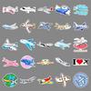 Aircraft Cartoon Vehicle Stickers: 101 Cute, Waterproof Decorations for Suitcases & Phone Cases.