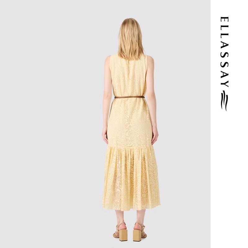 ELLASSAY Women's 3D Lightweight Floral Print Mid-length Dress