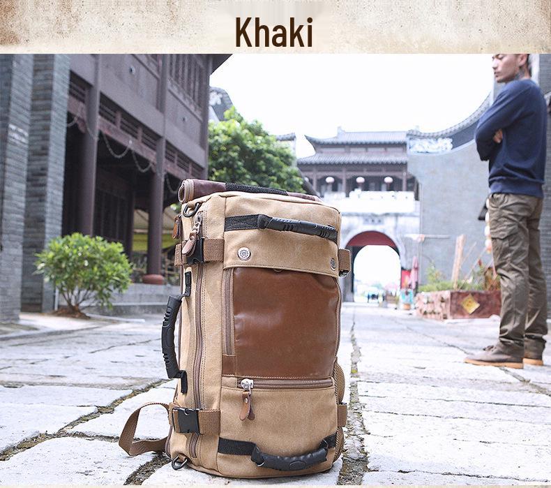 Retro Canvas Men's Multifunctional Large Capacity Travel Backpack