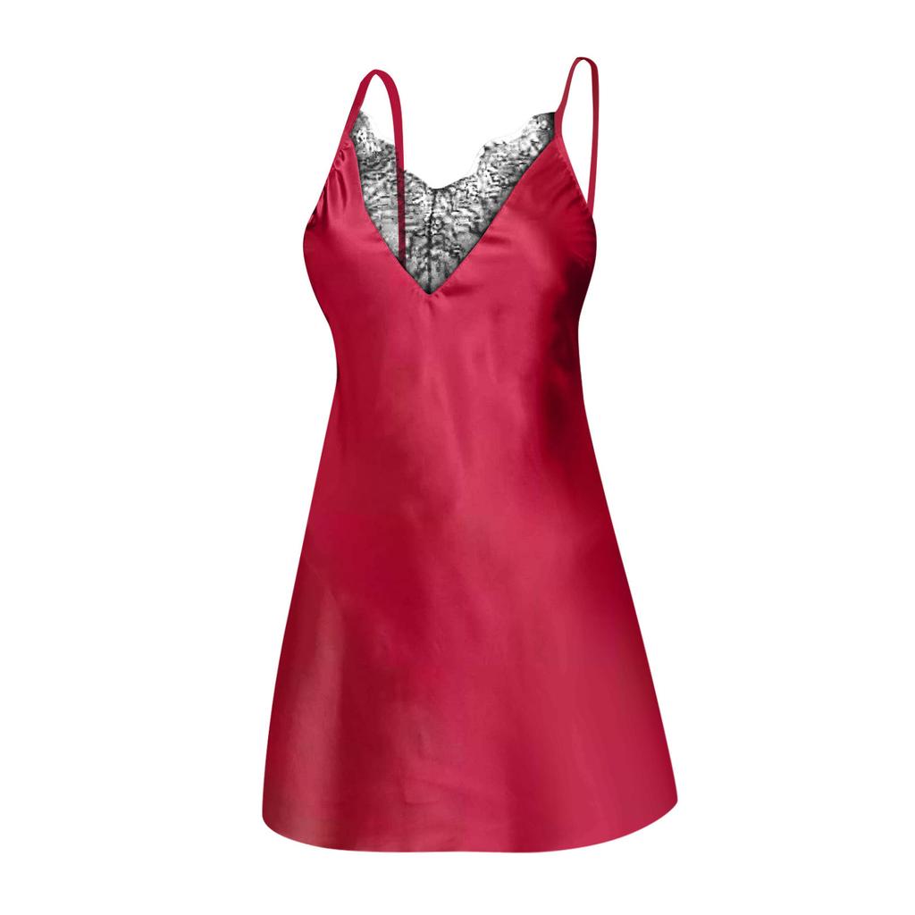 Ladies Fashion Sexy Lingerie Satin Comfortable Nightwear Underwear Nightgown