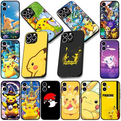 Mewtwo P-Pokemons GO P-Pikachus Casing Phone Cover for Apple iPhone 17 16 14 15 Pro Max Plus 15+ 16E XR ProMax Air 16+ Soft Case