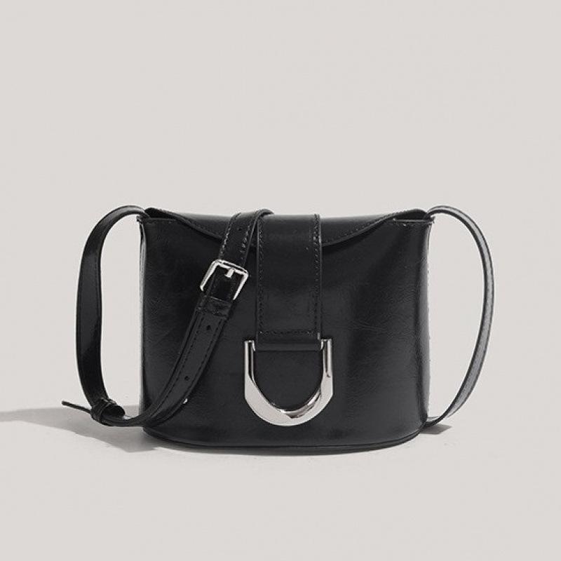 

Smuda Genuine Horseshoe Bag Retro Bag Women S Maillard Shoulder Commuter Messenger Bag чёрный